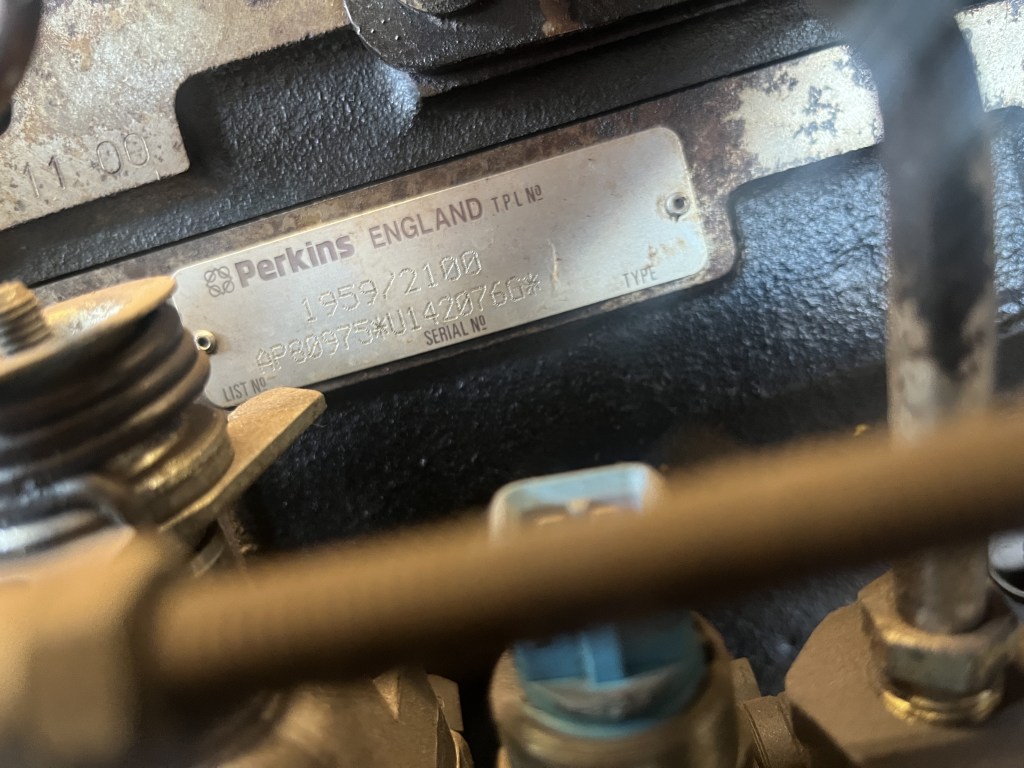 4 cilinder Perkins dieselmotor te koop bij Jaap Verboon