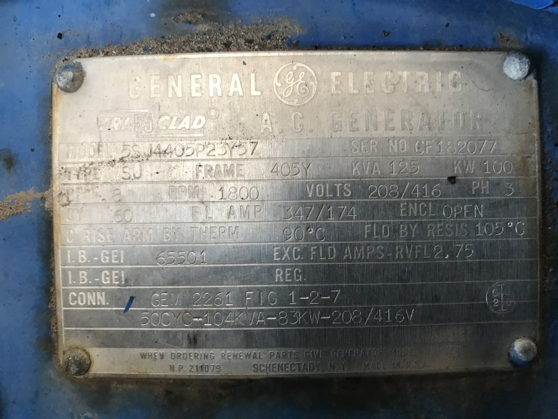 Allis-Chalmers 125kva te koop bij Jaap Verboon