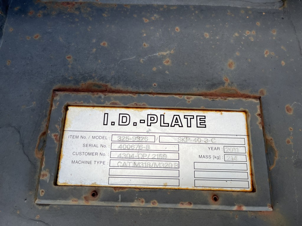 Caterpillar adapter plate SKP te koop bij Jaap Verboon