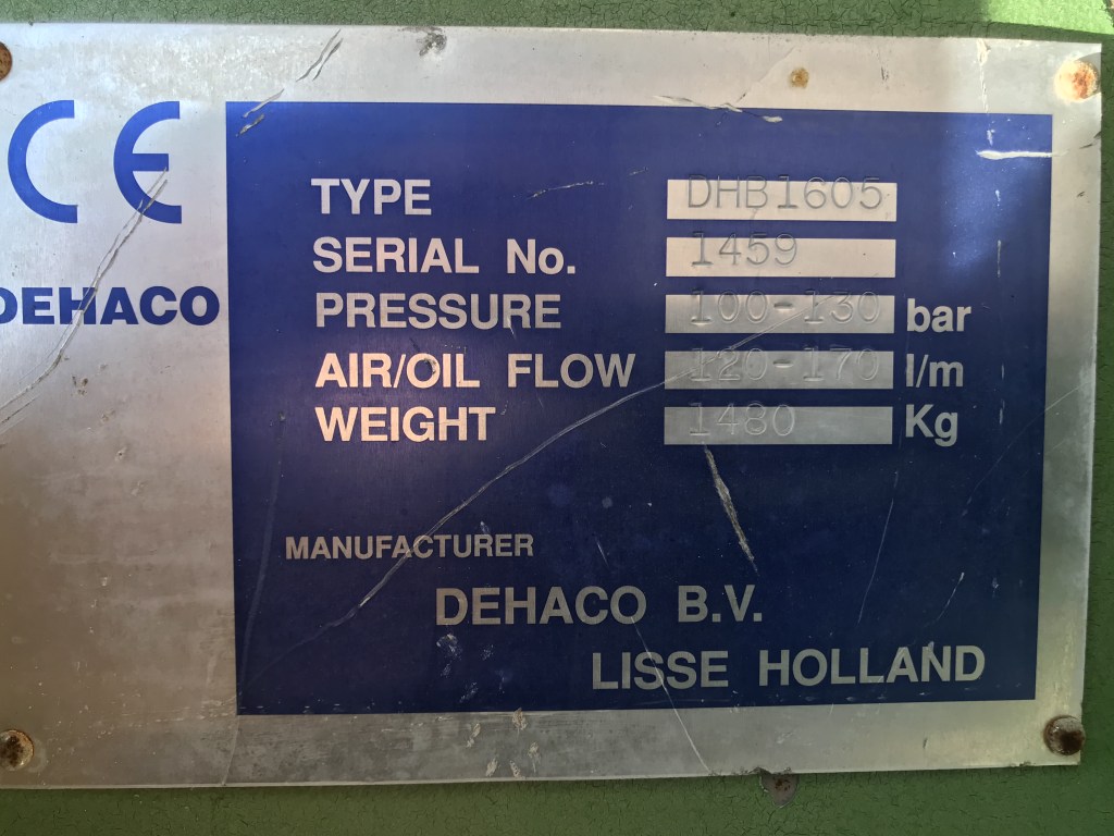 Dehaco DHB1605 te koop bij Jaap Verboon