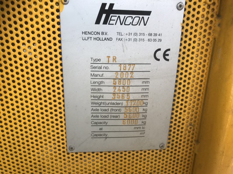 Hencon aluminium transport mac te koop bij Jaap Verboon