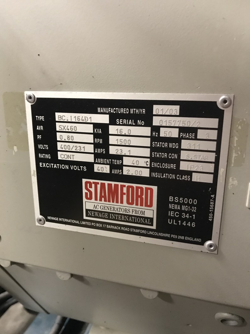 Kubota / Stamford 16kva te koop bij Jaap Verboon