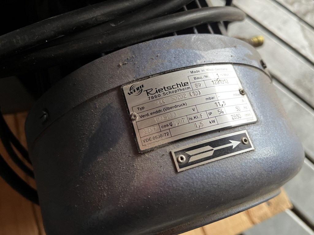 Rietschle vacuum pomp te koop bij Jaap Verboon