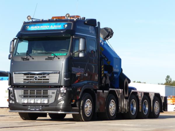 Jaap Verboon Volvo FH16 660 met Palfinger 150 tonmeter kraan,  opgebouwd door Bevako
