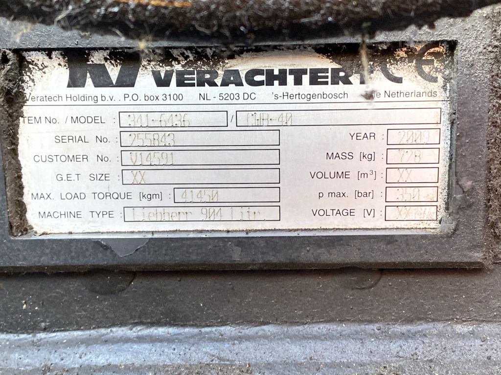 boom quick coupler liebherr te koop bij Jaap Verboon