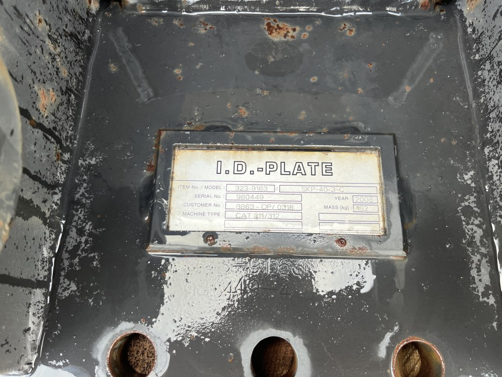 caterpillar kop plaat skp-40 te koop bij Jaap Verboon