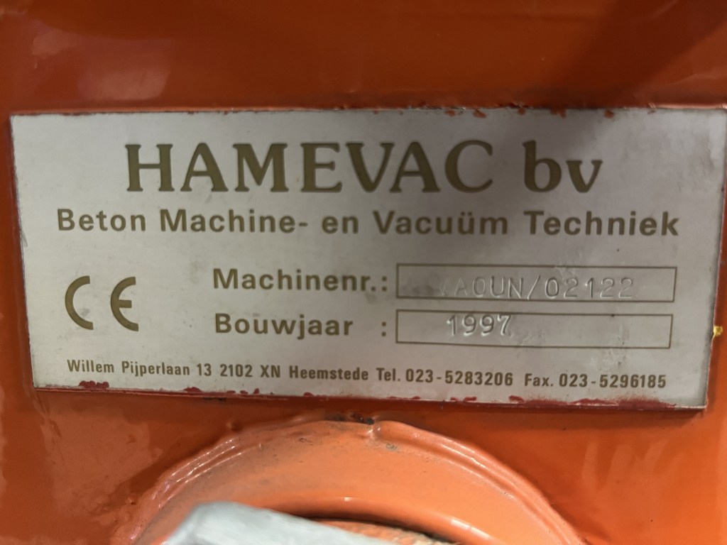 hamevac vacuum unit te koop bij Jaap Verboon