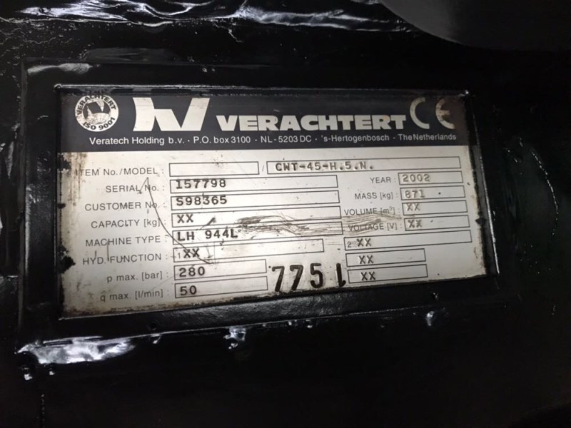 kantelstuk powertilt CW45 te koop bij Jaap Verboon