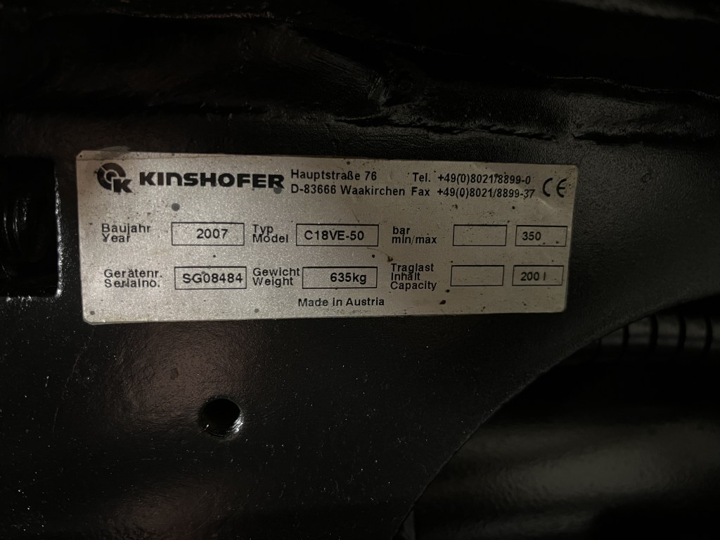 kinshofer c18 ve-50 te koop bij Jaap Verboon