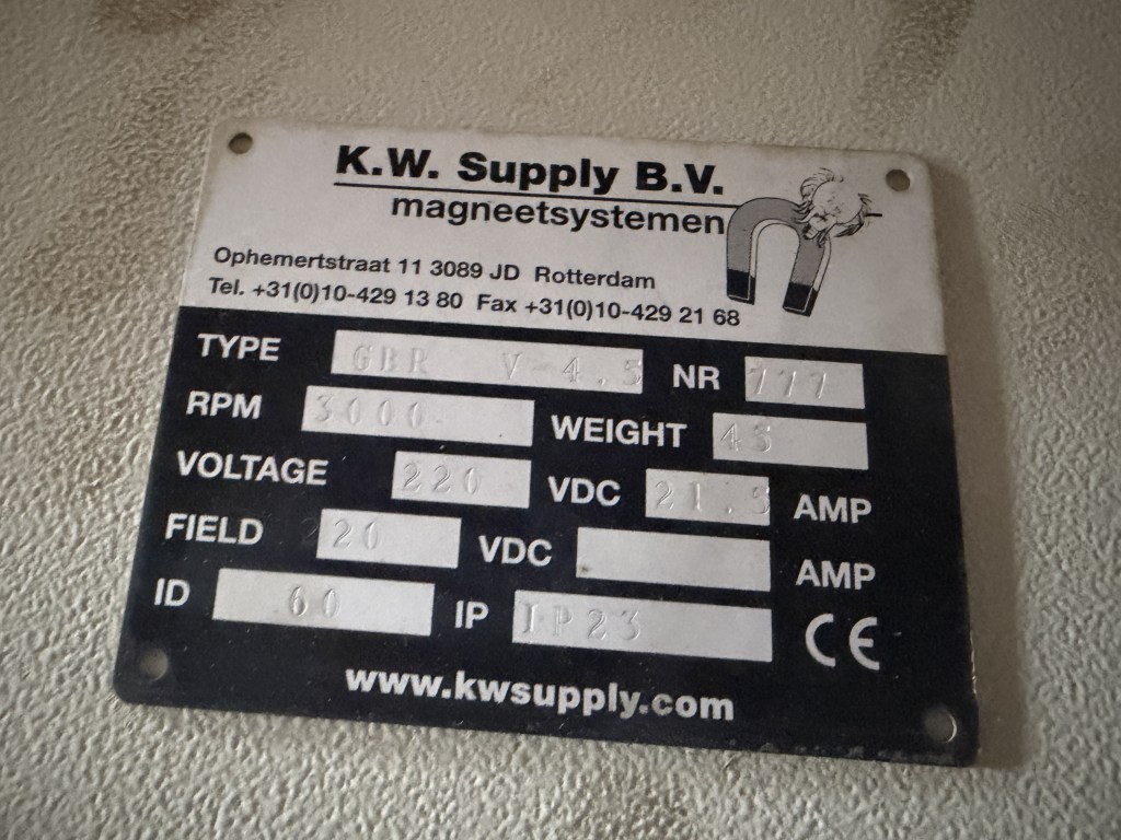 magneet installatie te koop bij Jaap Verboon