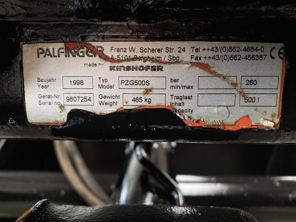 palfinger pzg500s te koop bij Jaap Verboon