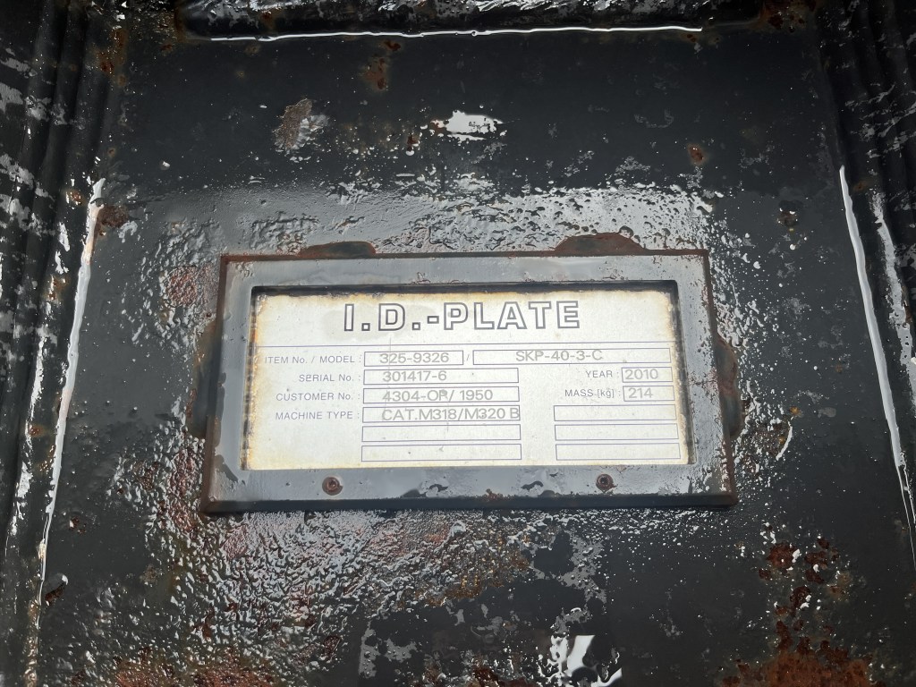 topplate caterpillar skp-40 te koop bij Jaap Verboon